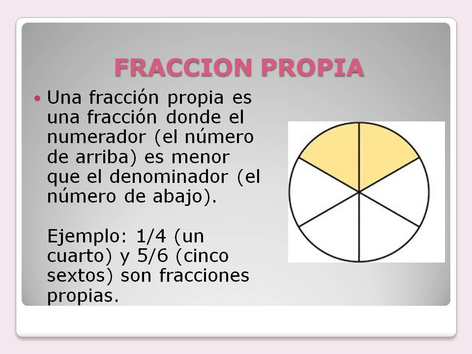 Concepto De Fracciones Propias Ejemplos De Fracciones Propias E Hot 8638